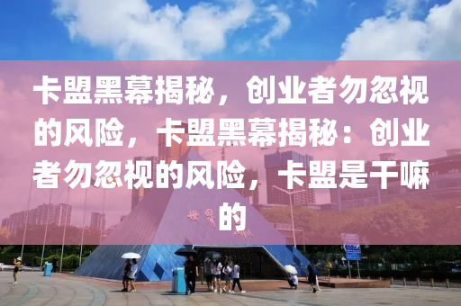卡盟黑幕揭秘，创业者勿忽视的风险，卡盟黑幕揭秘：创业者勿忽视的风险，卡盟是干嘛的