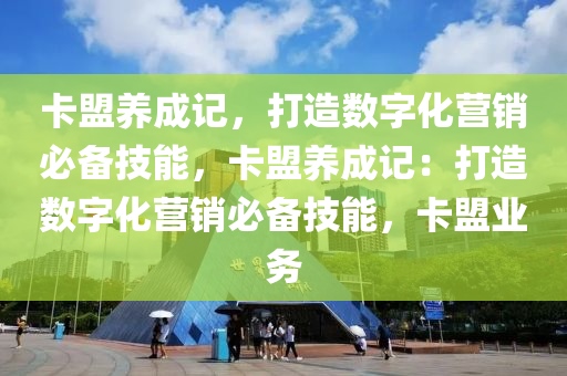 卡盟养成记，打造数字化营销必备技能，卡盟养成记：打造数字化营销必备技能，卡盟业务