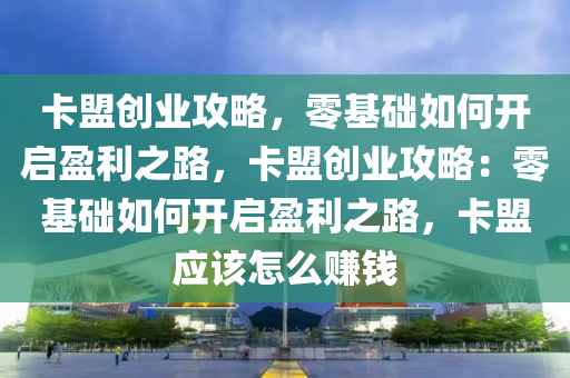 卡盟创业攻略，零基础如何开启盈利之路，卡盟创业攻略：零基础如何开启盈利之路，卡盟应该怎么赚钱