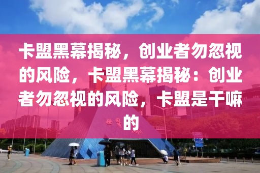 卡盟黑幕揭秘，创业者勿忽视的风险，卡盟黑幕揭秘：创业者勿忽视的风险，卡盟是干嘛的