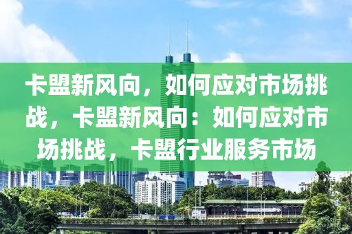 卡盟新风向，如何应对市场挑战，卡盟新风向：如何应对市场挑战，卡盟行业服务市场