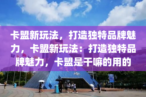 卡盟新玩法，打造独特品牌魅力，卡盟新玩法：打造独特品牌魅力，卡盟是干嘛的用的