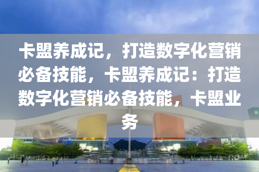卡盟养成记，打造数字化营销必备技能，卡盟养成记：打造数字化营销必备技能，卡盟业务