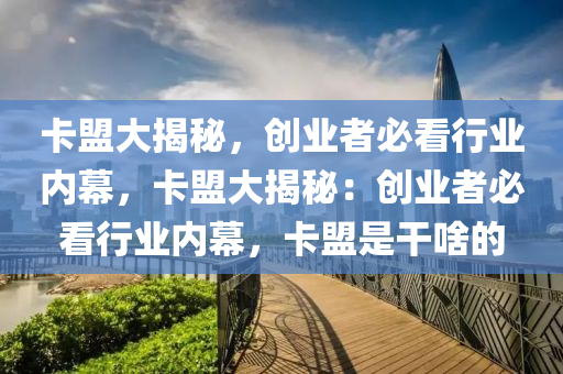 卡盟大揭秘，创业者必看行业内幕，卡盟大揭秘：创业者必看行业内幕，卡盟是干啥的