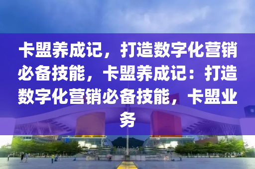 卡盟养成记，打造数字化营销必备技能，卡盟养成记：打造数字化营销必备技能，卡盟业务