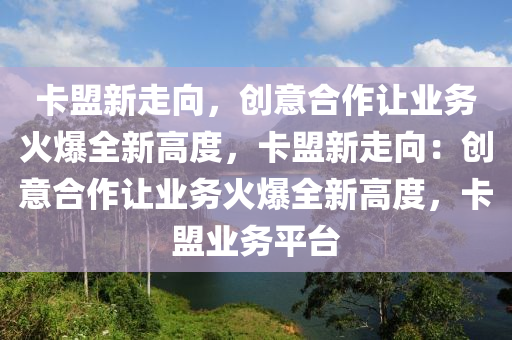 卡盟新走向，创意合作让业务火爆全新高度，卡盟新走向：创意合作让业务火爆全新高度，卡盟业务平台