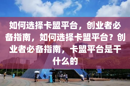 如何选择卡盟平台，创业者必备指南，如何选择卡盟平台？创业者必备指南，卡盟平台是干什么的