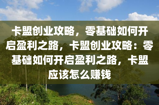 卡盟创业攻略，零基础如何开启盈利之路，卡盟创业攻略：零基础如何开启盈利之路，卡盟应该怎么赚钱