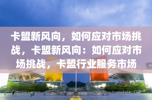卡盟新风向，如何应对市场挑战，卡盟新风向：如何应对市场挑战，卡盟行业服务市场