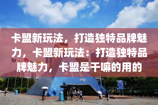 卡盟新玩法，打造独特品牌魅力，卡盟新玩法：打造独特品牌魅力，卡盟是干嘛的用的