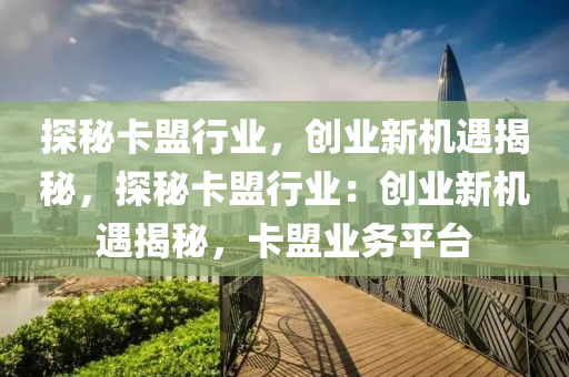 探秘卡盟行业，创业新机遇揭秘，探秘卡盟行业：创业新机遇揭秘，卡盟业务平台