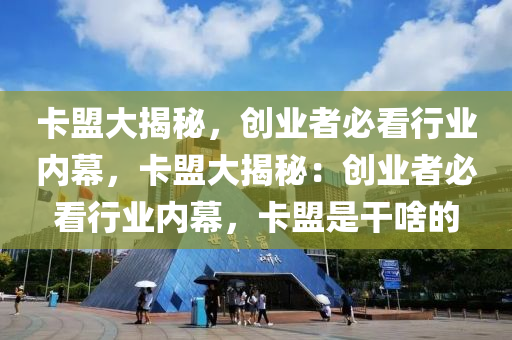 卡盟大揭秘，创业者必看行业内幕，卡盟大揭秘：创业者必看行业内幕，卡盟是干啥的