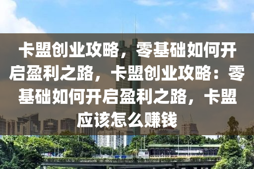 卡盟创业攻略，零基础如何开启盈利之路，卡盟创业攻略：零基础如何开启盈利之路，卡盟应该怎么赚钱