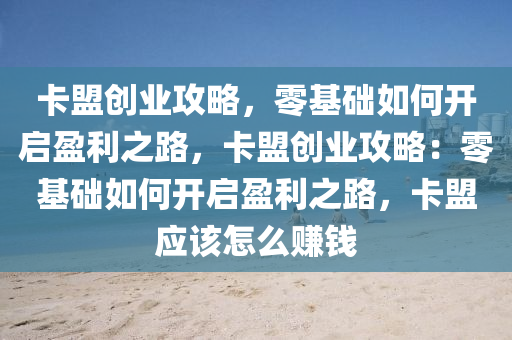 卡盟创业攻略，零基础如何开启盈利之路，卡盟创业攻略：零基础如何开启盈利之路，卡盟应该怎么赚钱