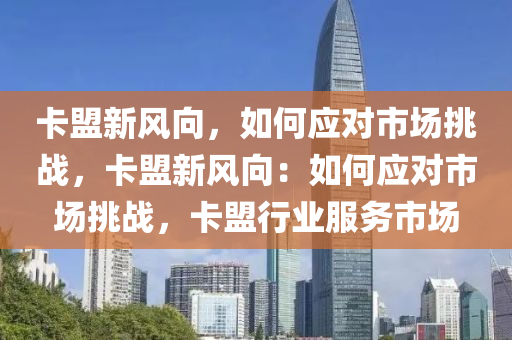卡盟新风向，如何应对市场挑战，卡盟新风向：如何应对市场挑战，卡盟行业服务市场
