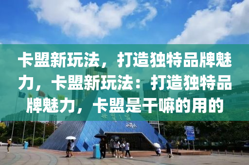 卡盟新玩法，打造独特品牌魅力，卡盟新玩法：打造独特品牌魅力，卡盟是干嘛的用的