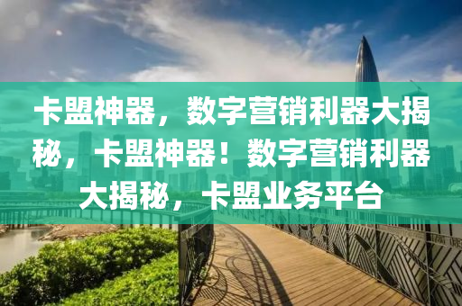 卡盟神器，数字营销利器大揭秘，卡盟神器！数字营销利器大揭秘，卡盟业务平台