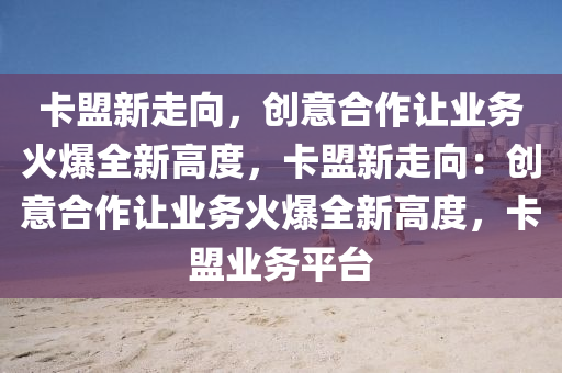 卡盟新走向，创意合作让业务火爆全新高度，卡盟新走向：创意合作让业务火爆全新高度，卡盟业务平台