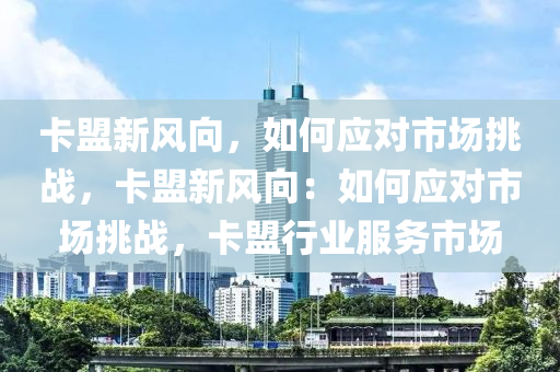 卡盟新风向，如何应对市场挑战，卡盟新风向：如何应对市场挑战，卡盟行业服务市场
