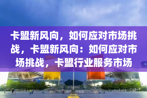 卡盟新风向，如何应对市场挑战，卡盟新风向：如何应对市场挑战，卡盟行业服务市场