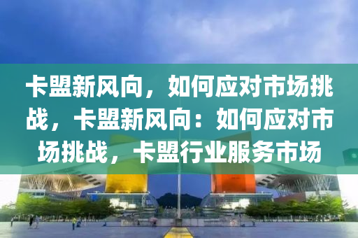 卡盟新风向，如何应对市场挑战，卡盟新风向：如何应对市场挑战，卡盟行业服务市场