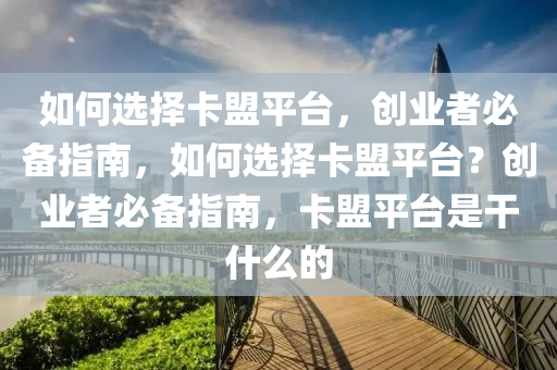 如何选择卡盟平台，创业者必备指南，如何选择卡盟平台？创业者必备指南，卡盟平台是干什么的