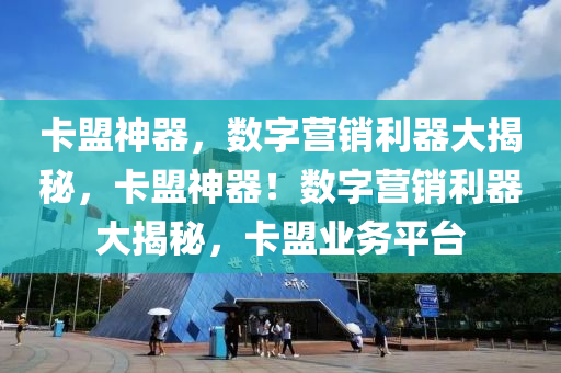 卡盟神器，数字营销利器大揭秘，卡盟神器！数字营销利器大揭秘，卡盟业务平台