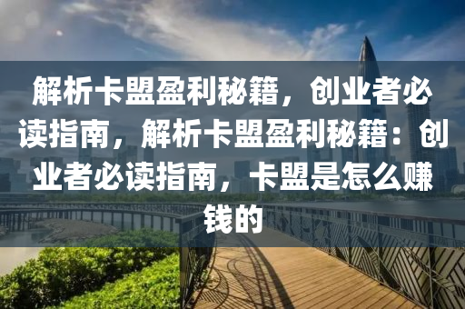 解析卡盟盈利秘籍，创业者必读指南，解析卡盟盈利秘籍：创业者必读指南，卡盟是怎么赚钱的