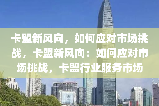 卡盟新风向，如何应对市场挑战，卡盟新风向：如何应对市场挑战，卡盟行业服务市场