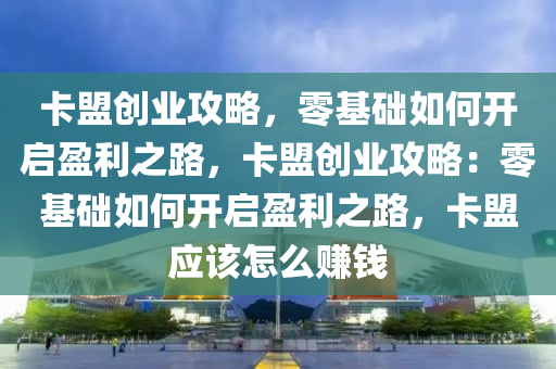 卡盟创业攻略，零基础如何开启盈利之路，卡盟创业攻略：零基础如何开启盈利之路，卡盟应该怎么赚钱