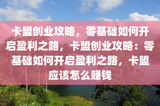 卡盟创业攻略，零基础如何开启盈利之路，卡盟创业攻略：零基础如何开启盈利之路，卡盟应该怎么赚钱