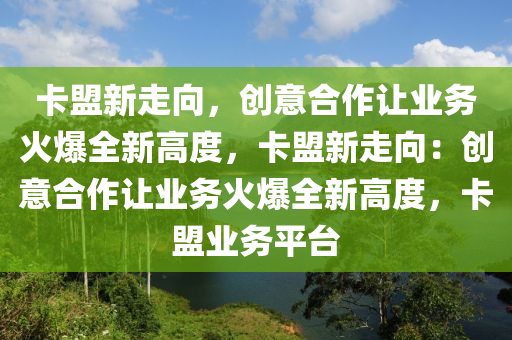 卡盟新走向，创意合作让业务火爆全新高度，卡盟新走向：创意合作让业务火爆全新高度，卡盟业务平台
