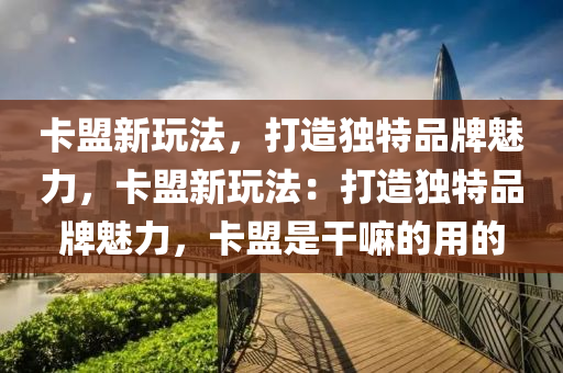 卡盟新玩法，打造独特品牌魅力，卡盟新玩法：打造独特品牌魅力，卡盟是干嘛的用的