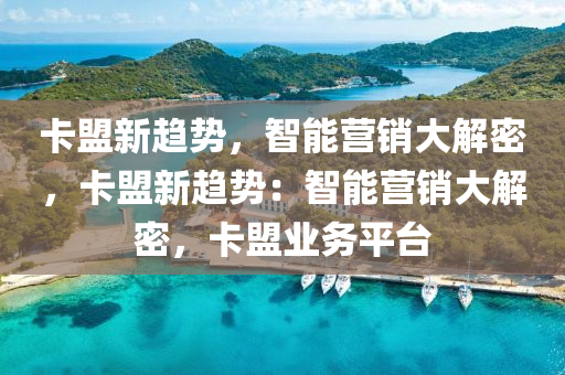 卡盟新趋势，智能营销大解密，卡盟新趋势：智能营销大解密，卡盟业务平台
