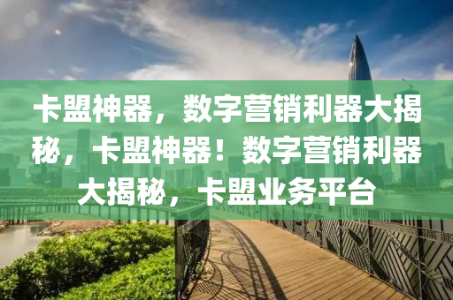 卡盟神器，数字营销利器大揭秘，卡盟神器！数字营销利器大揭秘，卡盟业务平台