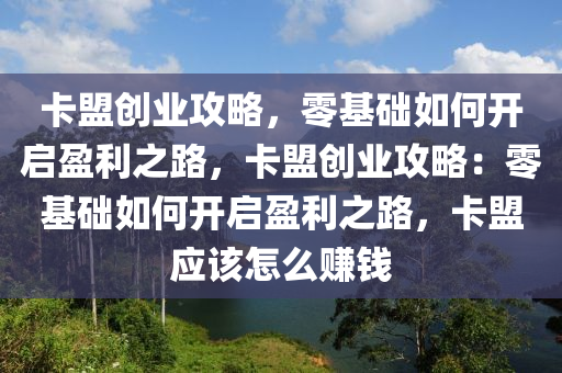卡盟创业攻略，零基础如何开启盈利之路，卡盟创业攻略：零基础如何开启盈利之路，卡盟应该怎么赚钱