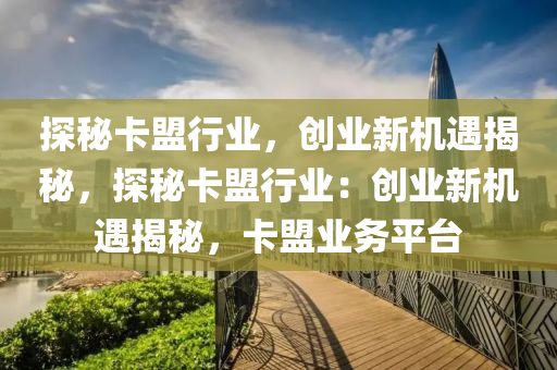 探秘卡盟行业，创业新机遇揭秘，探秘卡盟行业：创业新机遇揭秘，卡盟业务平台
