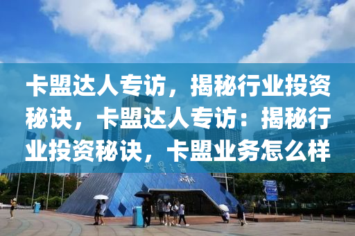 卡盟达人专访，揭秘行业投资秘诀，卡盟达人专访：揭秘行业投资秘诀，卡盟业务怎么样