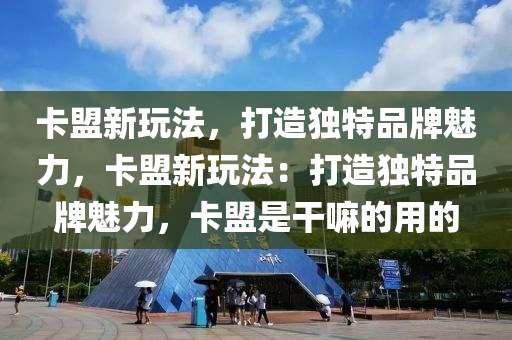 卡盟新玩法，打造独特品牌魅力，卡盟新玩法：打造独特品牌魅力，卡盟是干嘛的用的