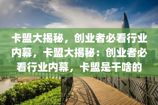 卡盟大揭秘，创业者必看行业内幕，卡盟大揭秘：创业者必看行业内幕，卡盟是干啥的