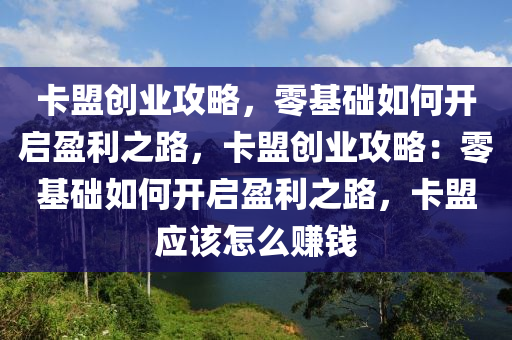 卡盟创业攻略，零基础如何开启盈利之路，卡盟创业攻略：零基础如何开启盈利之路，卡盟应该怎么赚钱