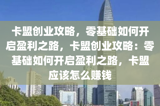 卡盟创业攻略，零基础如何开启盈利之路，卡盟创业攻略：零基础如何开启盈利之路，卡盟应该怎么赚钱