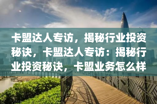 卡盟达人专访，揭秘行业投资秘诀，卡盟达人专访：揭秘行业投资秘诀，卡盟业务怎么样