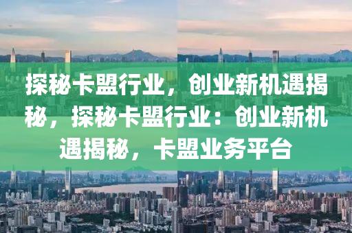 探秘卡盟行业，创业新机遇揭秘，探秘卡盟行业：创业新机遇揭秘，卡盟业务平台