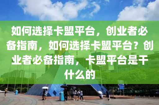 如何选择卡盟平台，创业者必备指南，如何选择卡盟平台？创业者必备指南，卡盟平台是干什么的