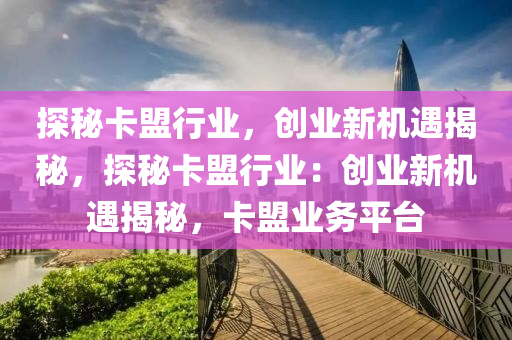 探秘卡盟行业，创业新机遇揭秘，探秘卡盟行业：创业新机遇揭秘，卡盟业务平台