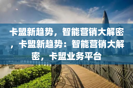 卡盟新趋势，智能营销大解密，卡盟新趋势：智能营销大解密，卡盟业务平台