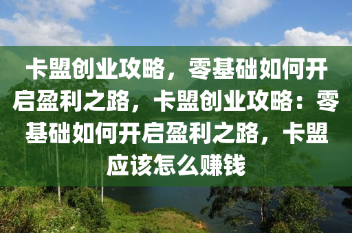 卡盟创业攻略，零基础如何开启盈利之路，卡盟创业攻略：零基础如何开启盈利之路，卡盟应该怎么赚钱