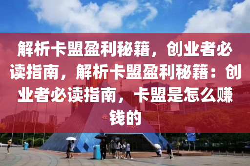 解析卡盟盈利秘籍，创业者必读指南，解析卡盟盈利秘籍：创业者必读指南，卡盟是怎么赚钱的