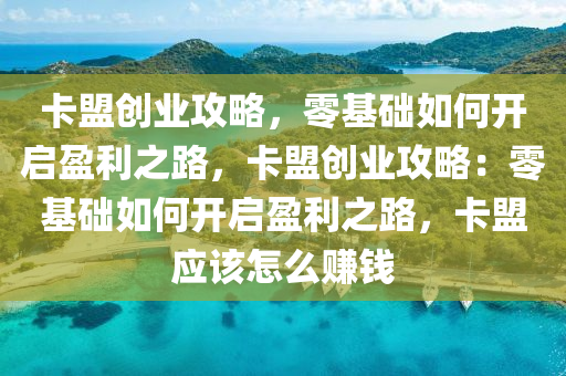 卡盟创业攻略，零基础如何开启盈利之路，卡盟创业攻略：零基础如何开启盈利之路，卡盟应该怎么赚钱